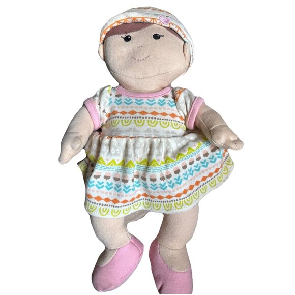 Apple Park Kids 12” Baby Girl Soft Cloth Plush Toy Doll 2017 RARE - Picture 1 of 8